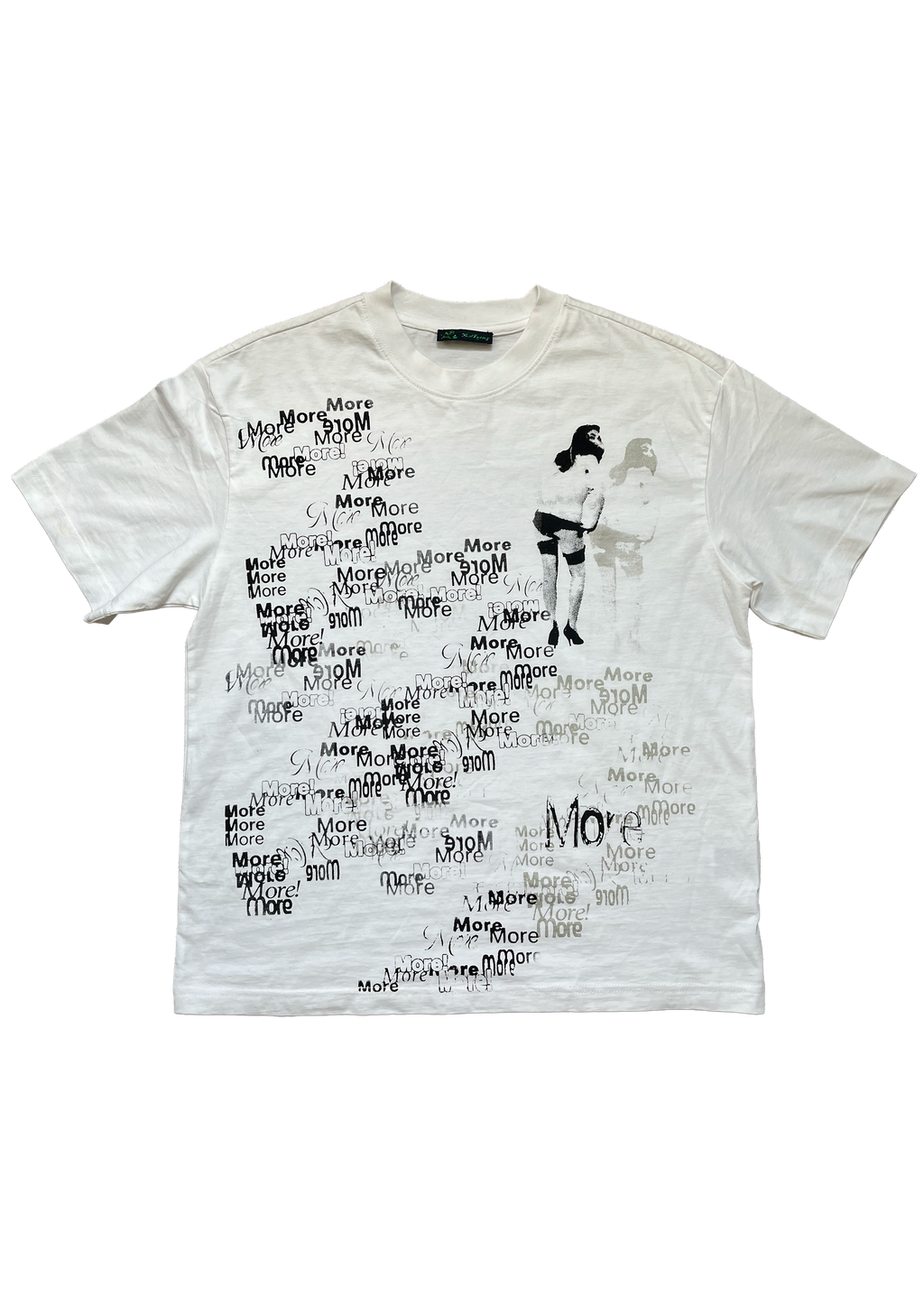 "MORE MORE MORE" Print T-Shirt