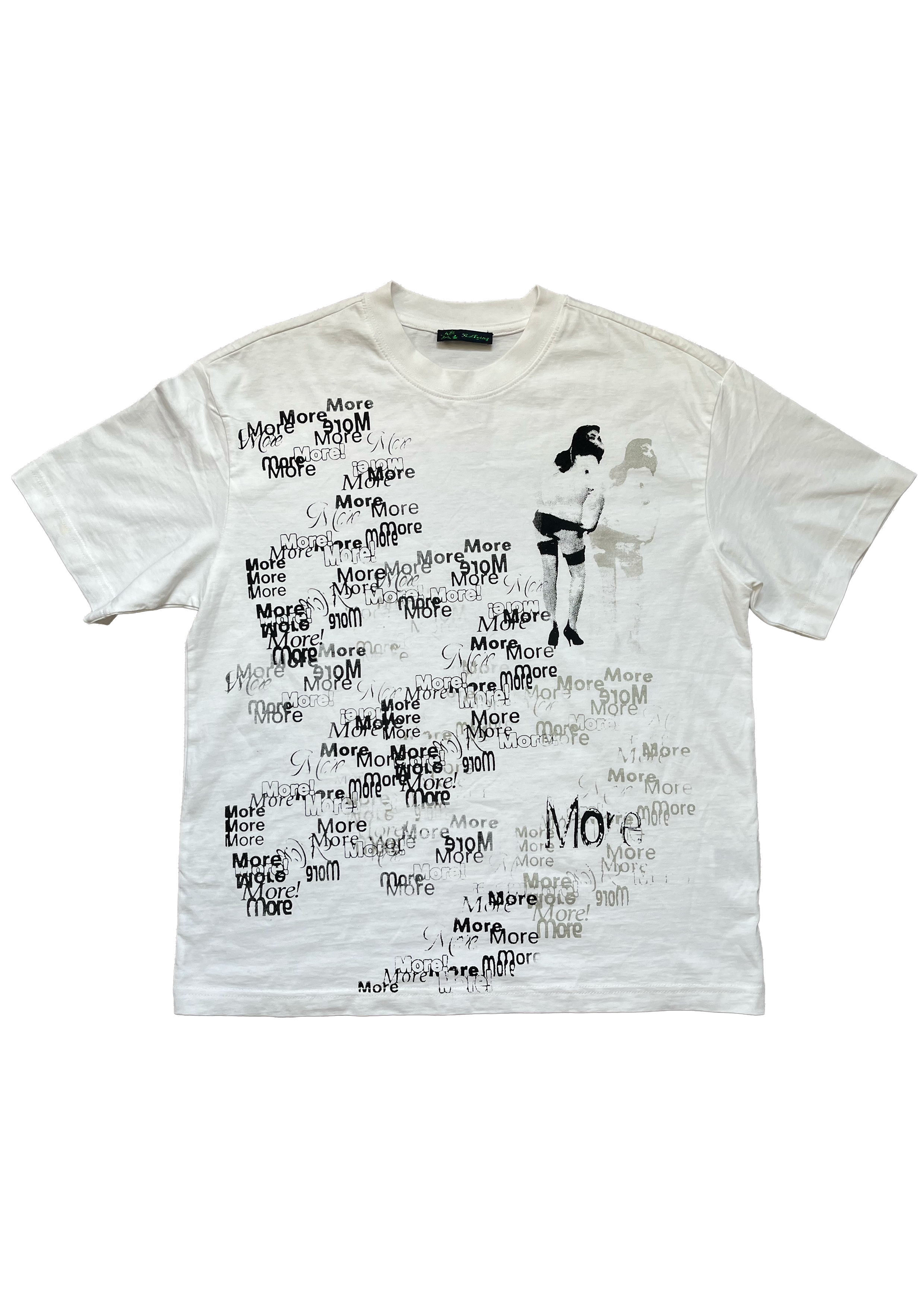 "MORE MORE MORE" Print T-Shirt